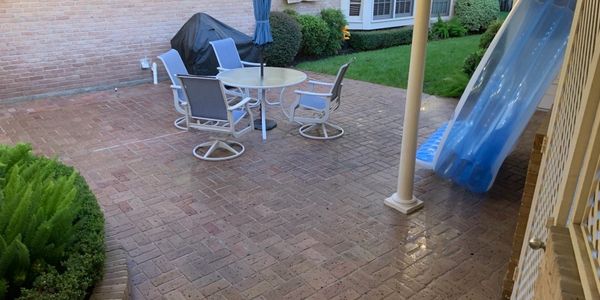 after pressure washing