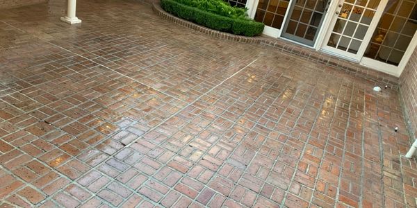 after pressure washing