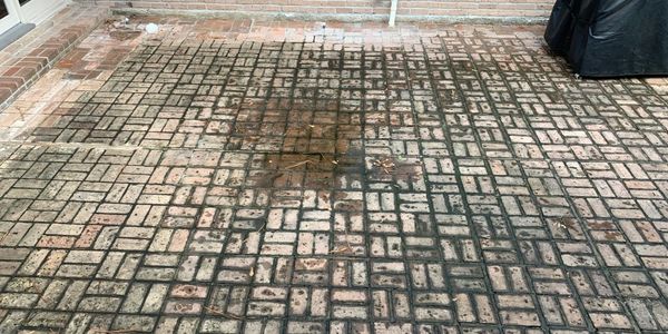 before pressure washing