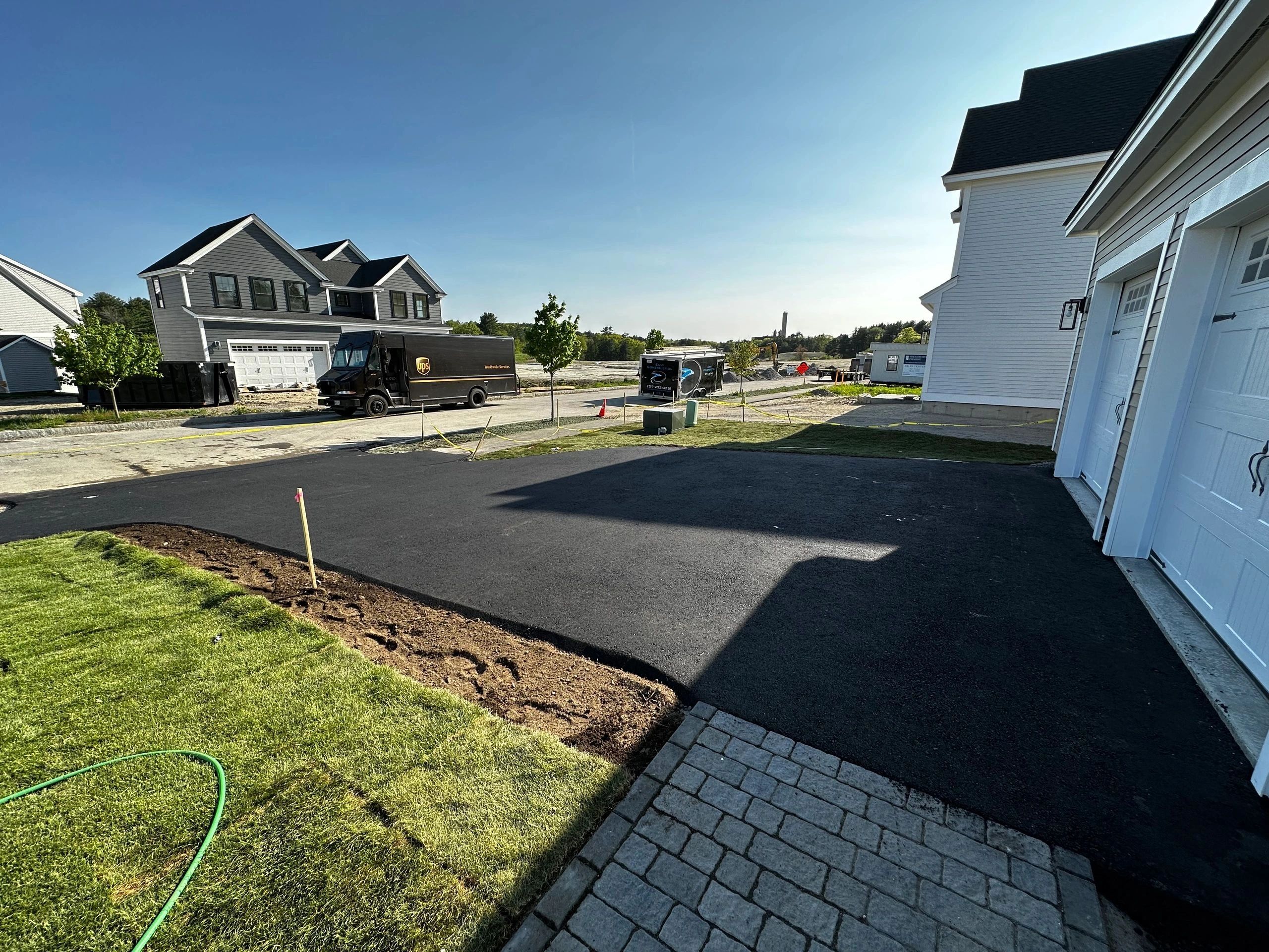 Residential driveway paving in southern Maine 
