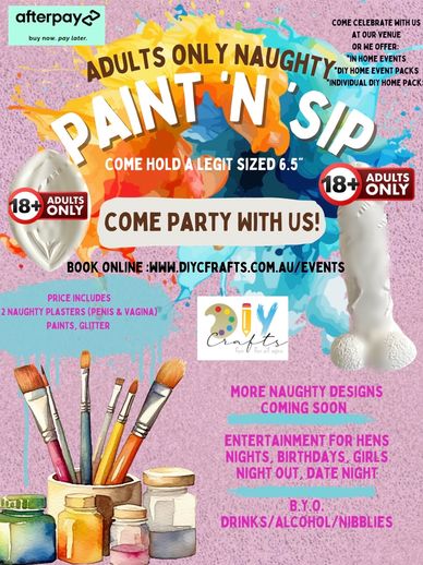 Adults Only Naughty Paint N Sip