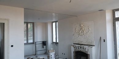 Controsoffitto moderno in cartongesso realizzato a Lugano
