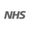 Blue NHS logo on a transparent background.