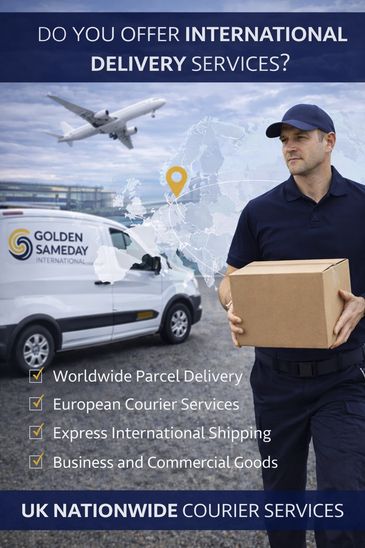 Worldwide parcel delivery
• European courier services
• Express international shipping
