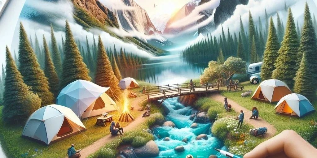 Scenic NDIS retreat illustration in western sydney symbolizing Care Clan’s mission to live strong