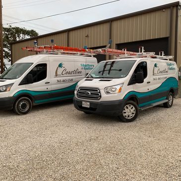 Hurricane shutter service vehicles