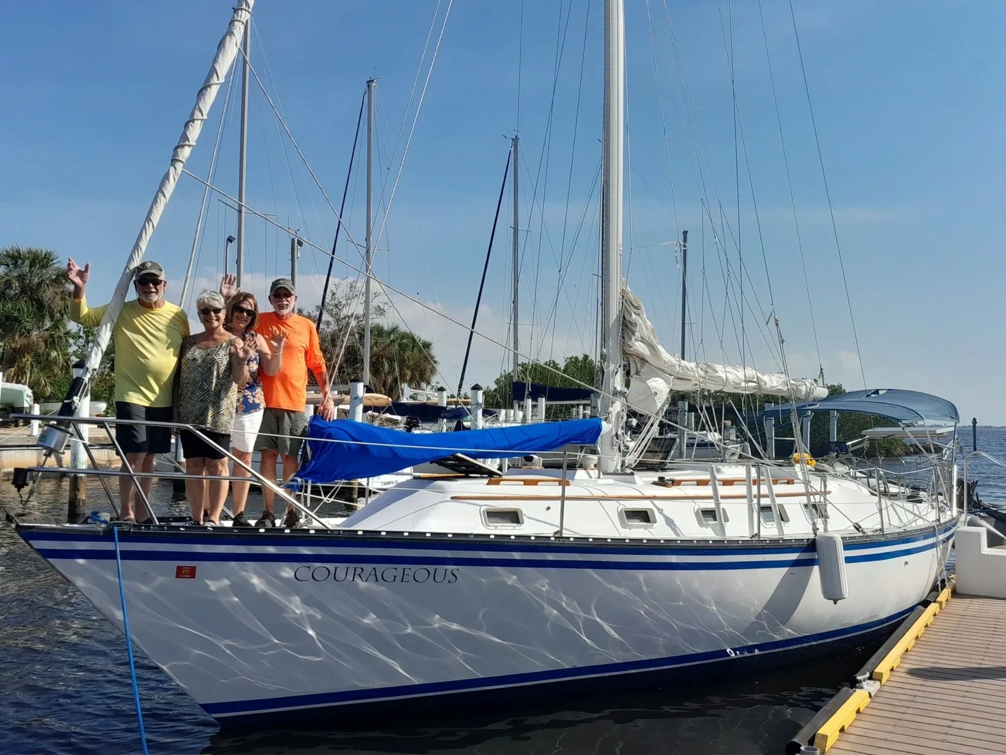 chartered sailboat trips florida