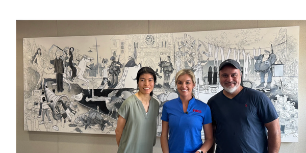 Fox 5 ZIP Trip June 6, 2025 with Taylor Grenda and artist, Joe Jamaldinian at Antique Den!