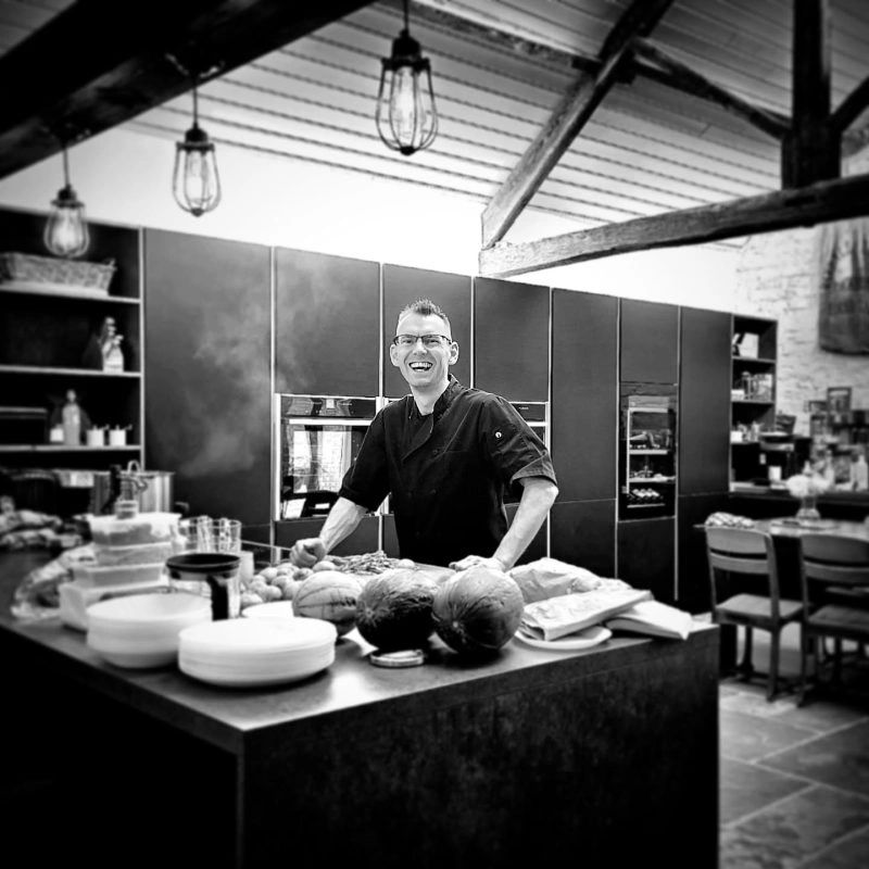 Shaun Nixon of The Cook in the North  preparing a very special celebration menu for a Diamond Weddin