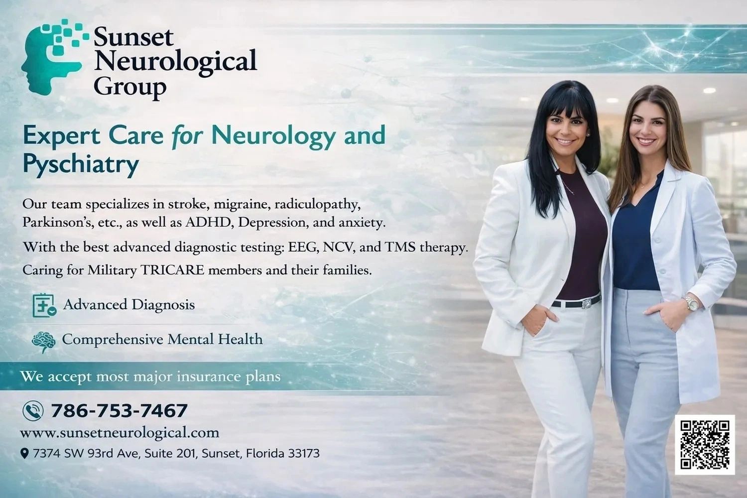 Sunset Neurological & Psychiatry Group Banner