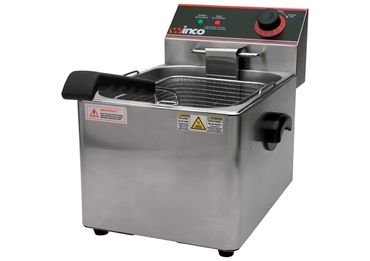 Winco ESF-16 Electric Countertop  16 Lb Fryer , 120V, single basket, cover included