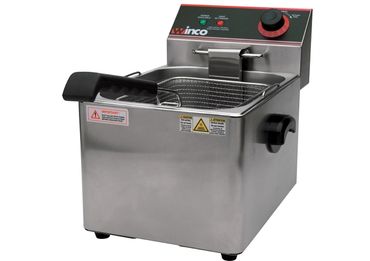 Winco ESF-16 Electric Countertop  16 Lb Fryer , 120V, single basket, cover included