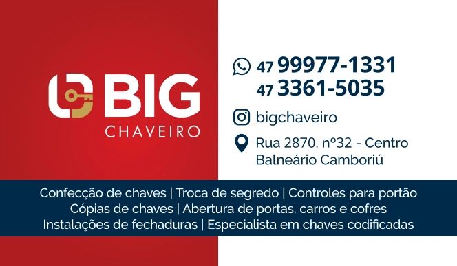 BIG CHAVEIRO CHAVES E FECHADURAS