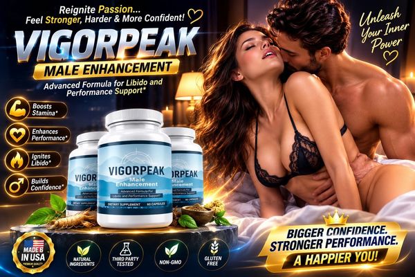 VigorPeak male enhancement supplement with confidence-boosting benefits.