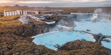 Picture of the Blue Lagoon hot springs complex. Picture from visiticeland.com