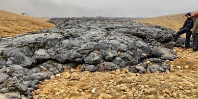 Picture of hardened lava in Iceland