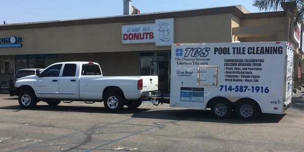 Professional Pool Tile Cleaning Rig, 10+ Years in the Business