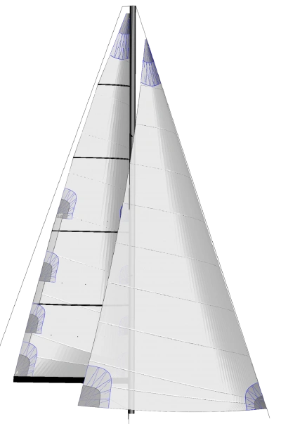 Diagram of sail