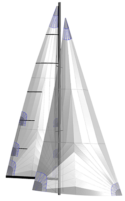 Diagram of sail