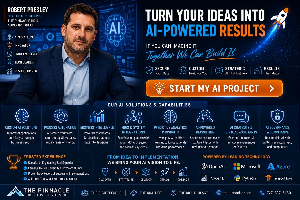 AI solutions and advisory group led by Robert Presley.
