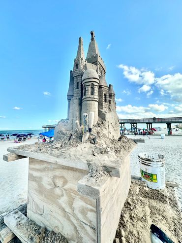 Sandcastle Days 2024 in South Padre Island, Texas featured this epic exhibition sculpture by Scotty 