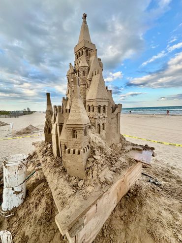 Sandcastle Days 2024 in South Padre Island, Texas featured this epic exhibition sculpture by Scotty 