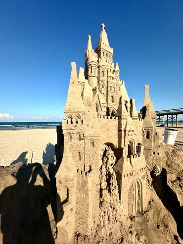 Sandcastle Days 2024 in South Padre Island, Texas featured this epic exhibition sculpture by Scotty 