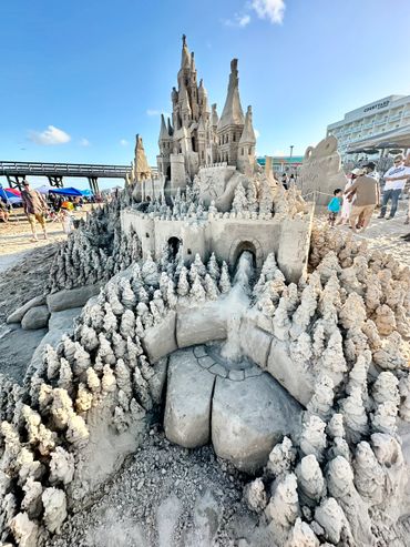Sandcastle Days 2024 in South Padre Island, Texas featured this epic exhibition sculpture by Scotty 