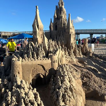 Sandcastle Days 2024 in South Padre Island, Texas featured this epic exhibition sculpture by Scotty 