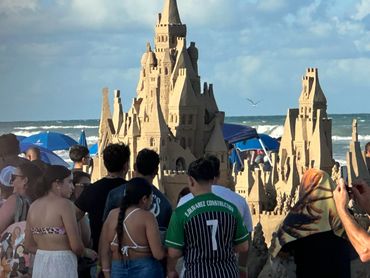 Sandcastle Days 2024 in South Padre Island, Texas featured this epic exhibition sculpture by Scotty 
