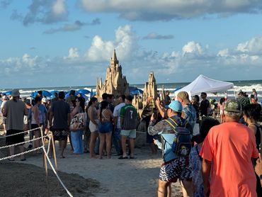 Sandcastle Days 2024 in South Padre Island, Texas featured this epic exhibition sculpture by Scotty 