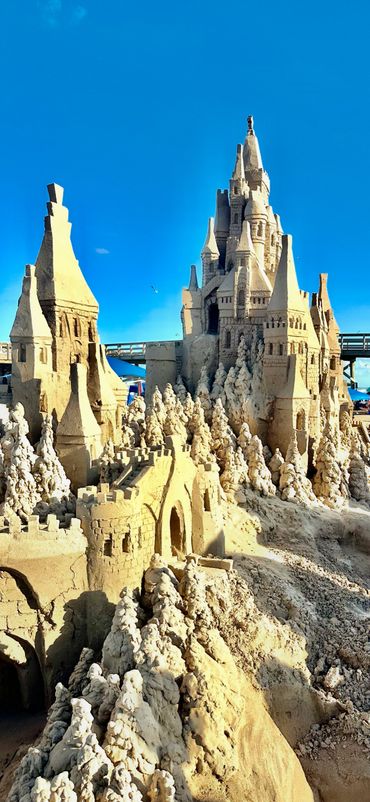 Sandcastle Days 2024 in South Padre Island, Texas featured this epic exhibition sculpture by Scotty 