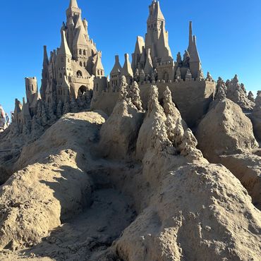 Sandcastle Days 2024 in South Padre Island, Texas featured this epic exhibition sculpture by Scotty 