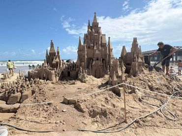 Sandcastle Days 2024 in South Padre Island, Texas featured this epic exhibition sculpture by Scotty 