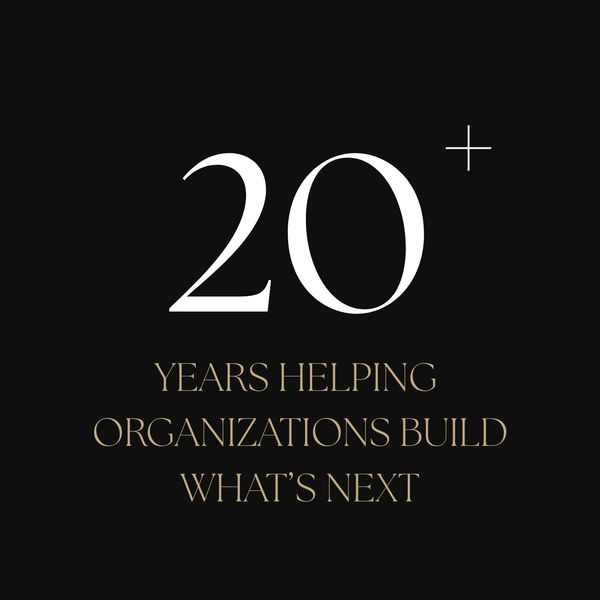 Celebrating 20+ years of helping organizations build their future.