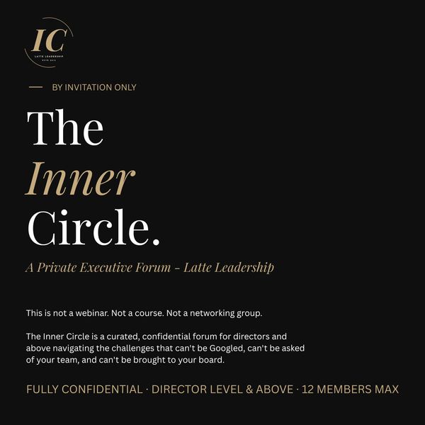 Invitation-only private executive forum called The Inner Circle for directors and above.