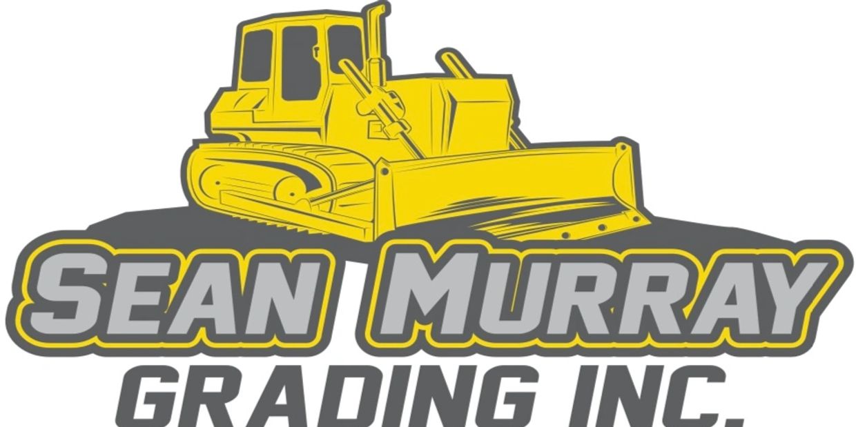 Logo of Sean Murray Grading Inc. with a yellow bulldozer illustration.