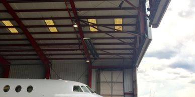 Bird Netting hangars. Military and airports.