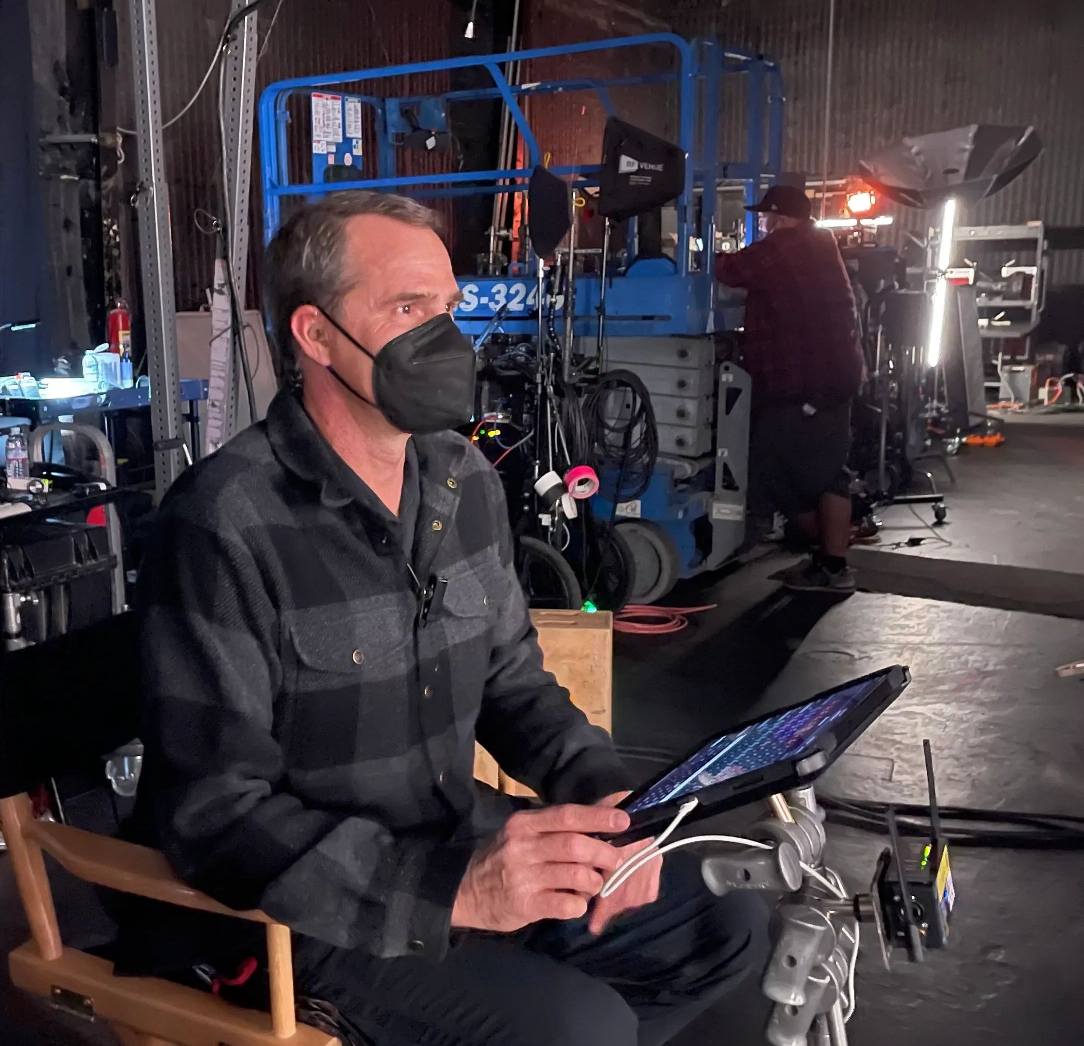 On set controlling from the blackout app