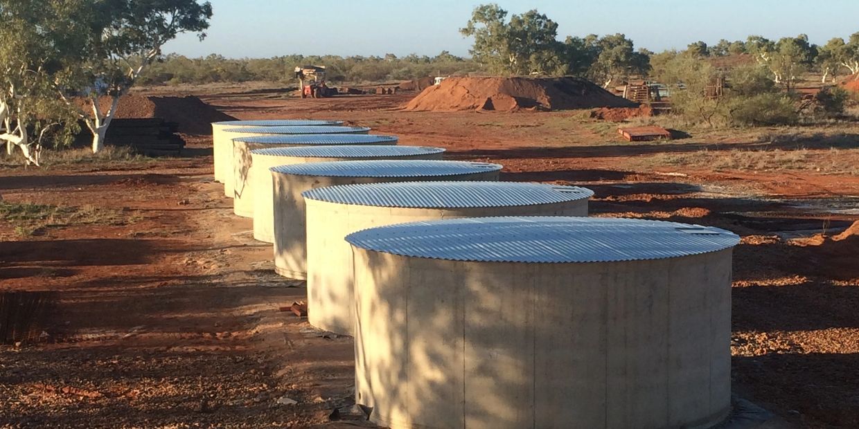 Concrete water tanks regional Western Australia