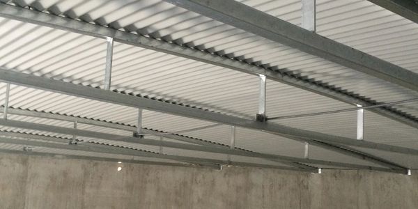 Concrete water tank roof