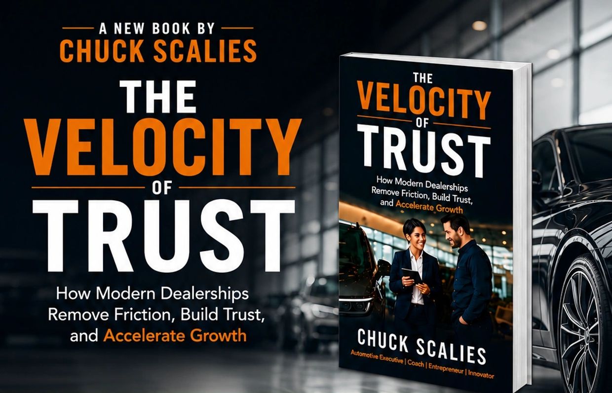 Book cover: The Velocity of Trust by Chuck Scalies.