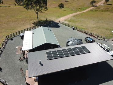 Large off grid power system using Longi solar panels