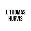 Black text logo reading 'J. Thomas Hurvis' on a white background.