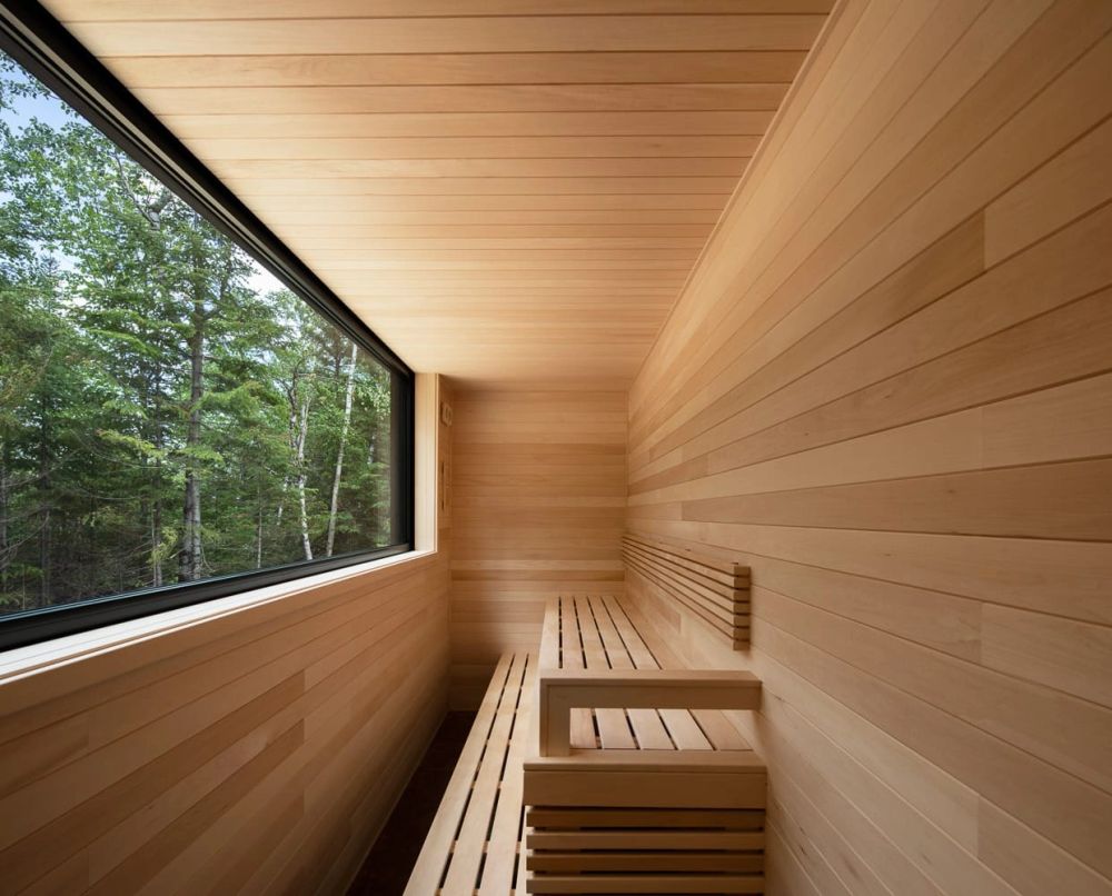 Sauna en bois massif, Le Littoral de Charlevoix