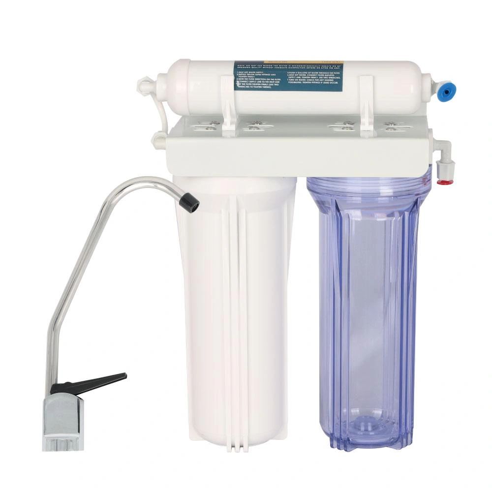 Under-sink water filtration system.