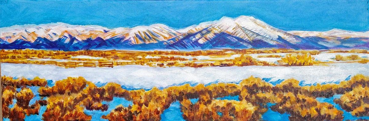 Sangre snow painting acrylic