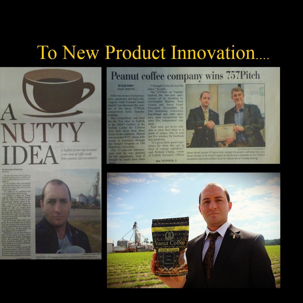 James Harrell, the inventor of Peanut Coffee, researched and developed a new way to use peanuts.