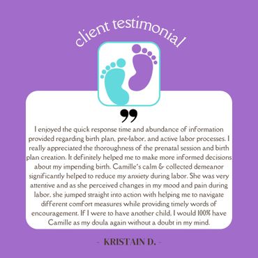 A client testimonial from Kristian D.
