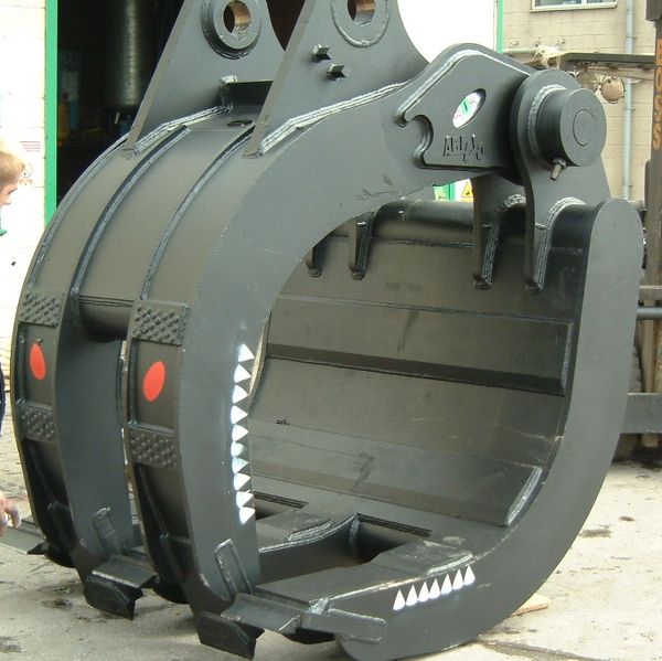 Abiljo RG650 heavy duty mechanical rock grapple for 65 to 80 ton excavators